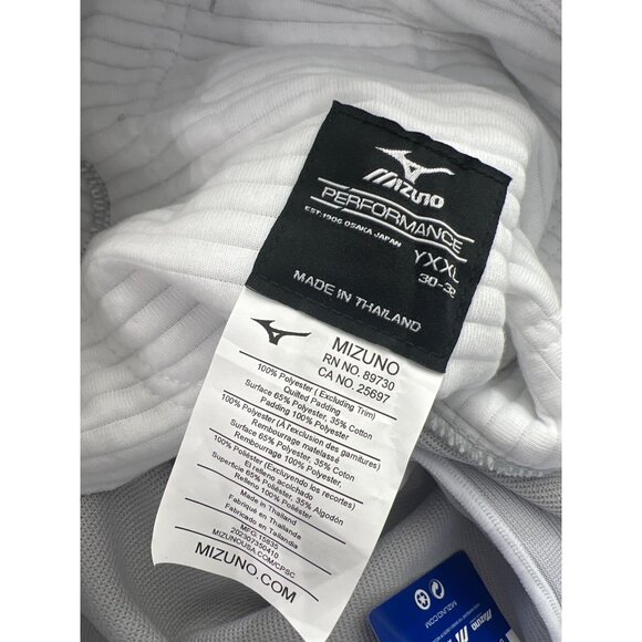 Mizuno Performance Short Baseball Pants Youth XXL Gray Sportswear Athleisure NEW - Picture 6 of 8